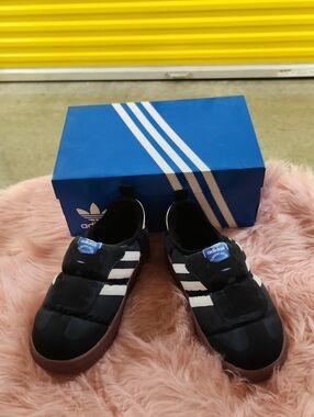 Adidas  Black & White Slip-On Sneakers